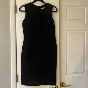 Ann Taylor LOFT black dress, zip back, 8 petite